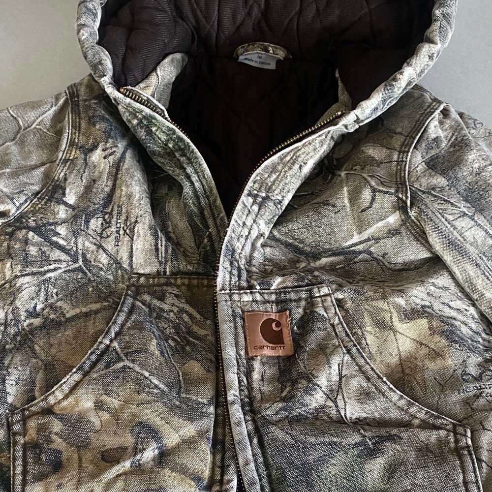 Carhartt Kids Woodland Camo Puffer Jacket